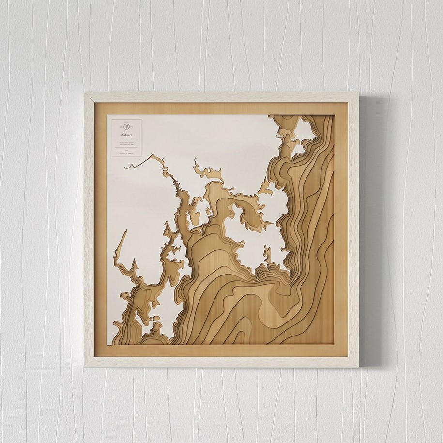 Archisearch Pangea: 3D-Mapping of the World's most Iconic Waterscapes in Plywood