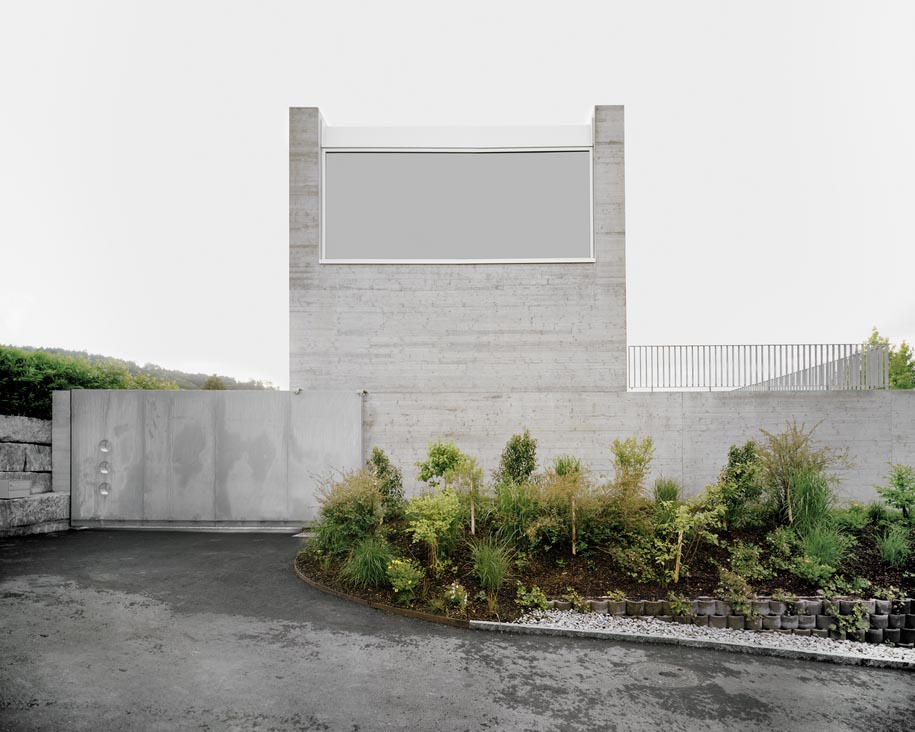 E2A Architects, House B, 2014, family residence, introverted, house, architecture, minimal, concrete, Zurich, Switzerland