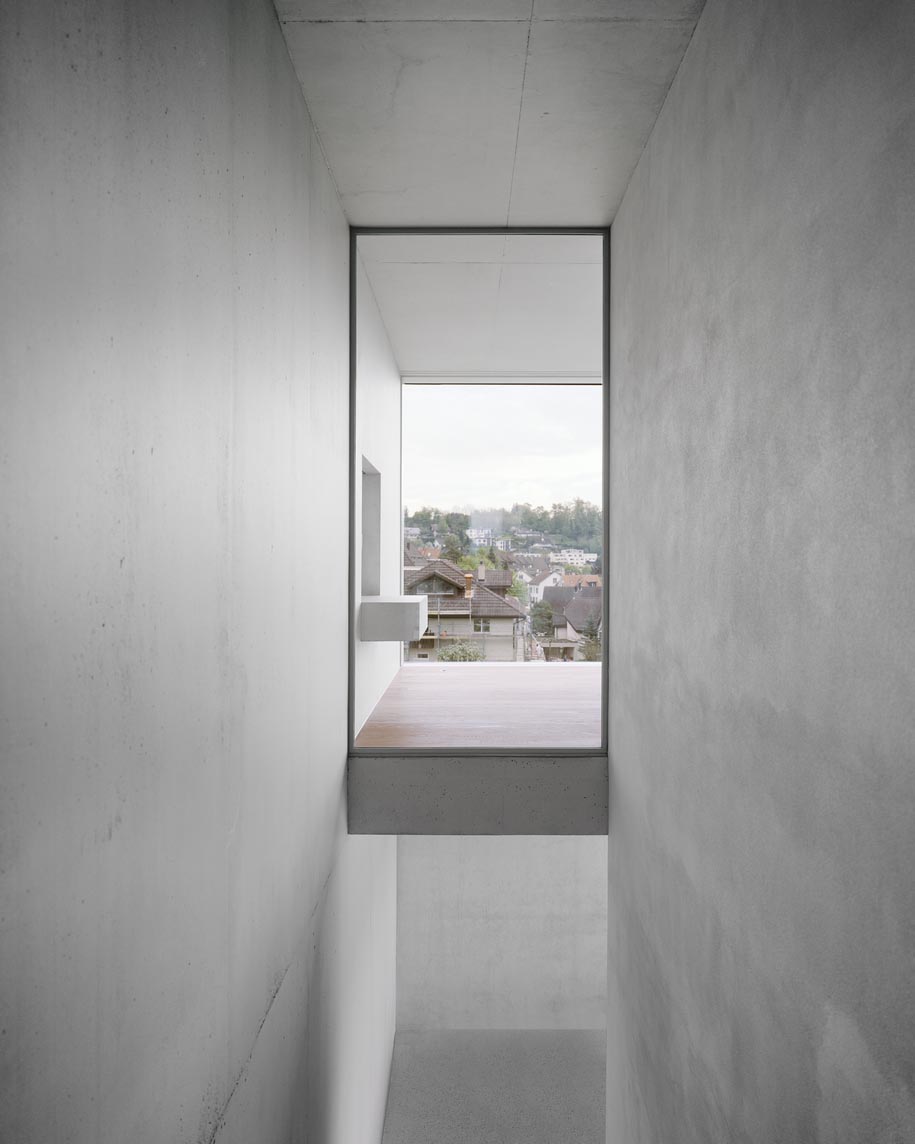 E2A Architects, House B, 2014, family residence, introverted, house, architecture, minimal, concrete, Zurich, Switzerland