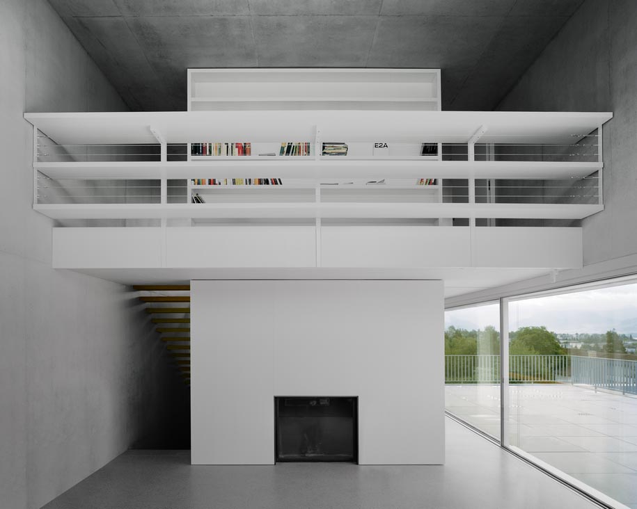 E2A Architects, House B, 2014, family residence, introverted, house, architecture, minimal, concrete, Zurich, Switzerland