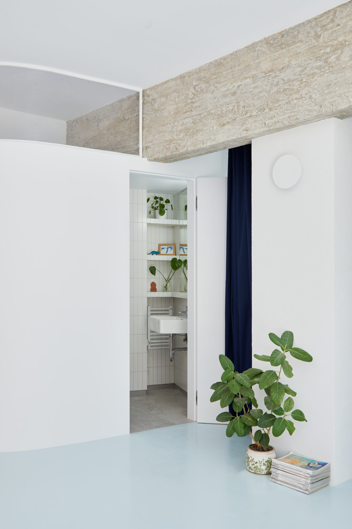 Archisearch Architect Federica Scalise renovated Paraschou apartment studio in Gyzi, Athens