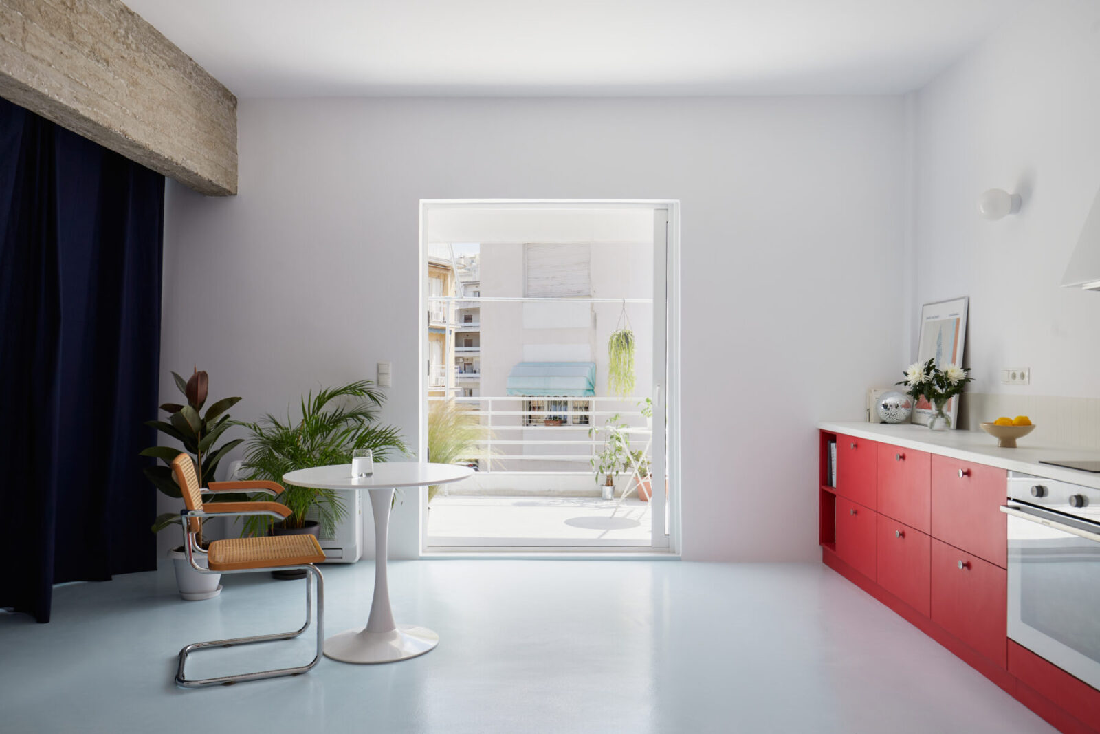 Archisearch Architect Federica Scalise renovated Paraschou apartment studio in Gyzi, Athens