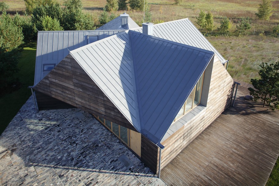 Archisearch Implant Architecture designed a star shaped house in Radailiai, Lithuania