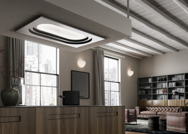 Archisearch K-AIR, Beat, T-Shelf hood, Inside Up ceiling hood | New models by Faber