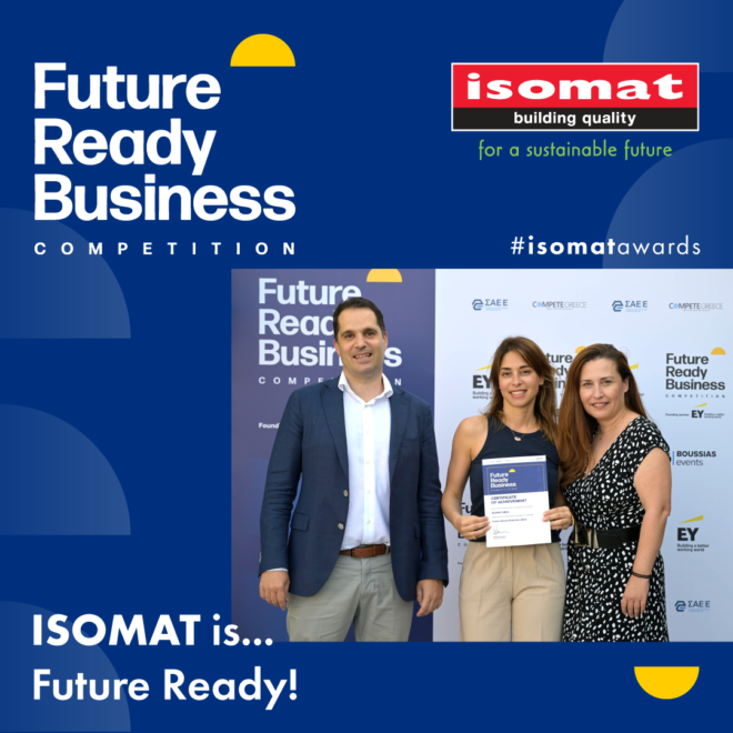 Archisearch - Η ISOMAT 2η ανάμεσα στις Top Future Ready Επιχειρήσεις σε όλη την Ελλάδα για το 2023!