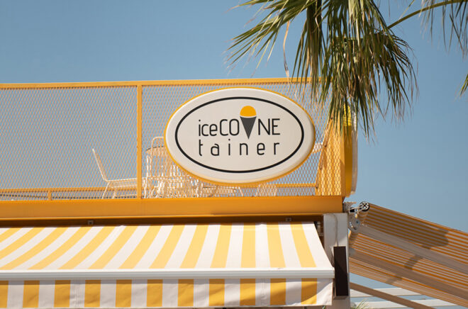 Archisearch - Iceconetainer: a pop gelateria made from containers in Rhodes | South costruction