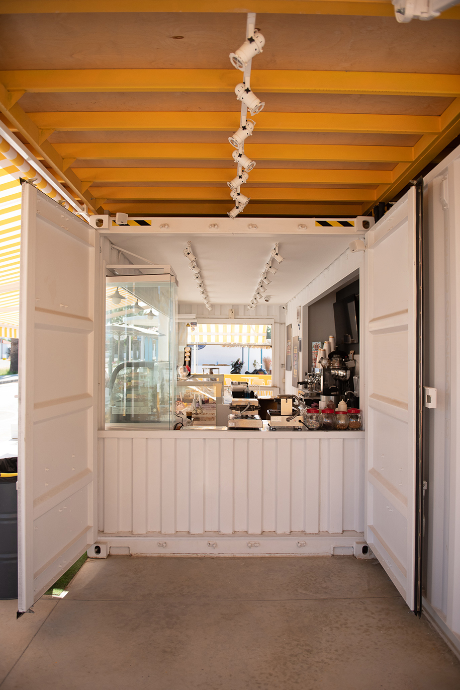 Archisearch Iceconetainer: a pop gelateria made from containers in Rhodes | South costruction