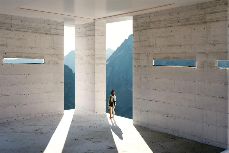 Ilka Kramer, modernism, nature, le corbusier, tadao ando, Mies van der Rohe, Peter Zumthor, frames, architecture, arcitects