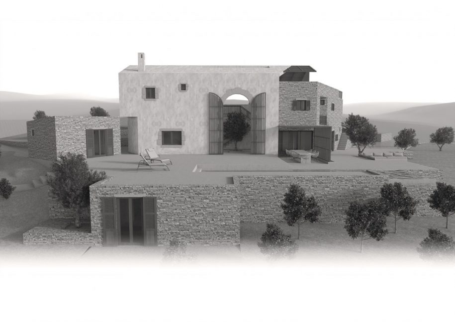 Archisearch Inner Courtyard Residence in Roustika village, Crete | Kokosalaki Architecture