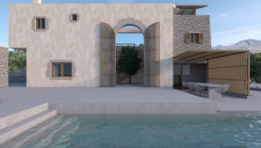 Archisearch Inner Courtyard Residence in Roustika village, Crete | Kokosalaki Architecture