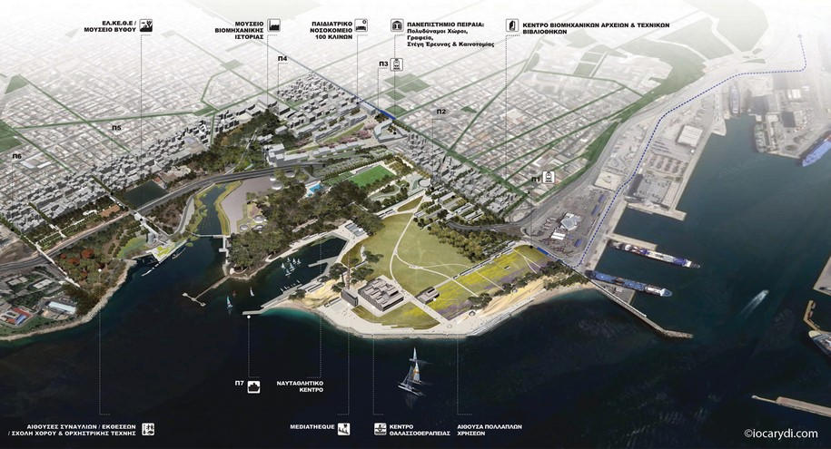 Archisearch Io Carydi Architects Win 1st Prize at the Competition for the Former Port-Industrial Area Of Drapetsona, Athens