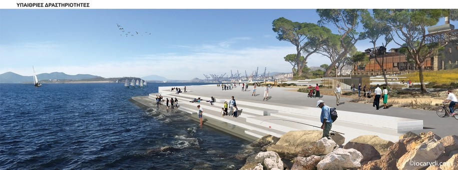 Archisearch Io Carydi Architects Win 1st Prize at the Competition for the Former Port-Industrial Area Of Drapetsona, Athens