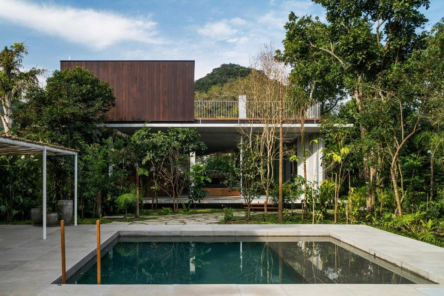 Gui Mattos, Itamambuca, Ubatuba, Brazil, nature, minimalism, greenery, concete, brazilian architecture, modern, slab, beach, sea