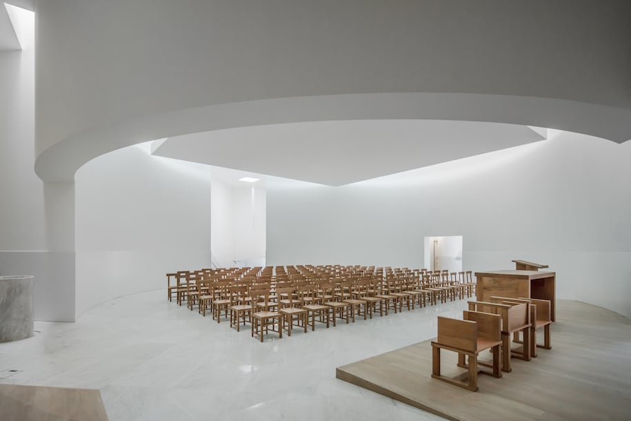 Saint-Jacques de la Lande, Church, Álvaro Siza, Portugal, France, Joao Morgado, Brittany, Portuguese architecture, religious buildings