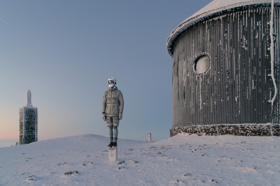 Archisearch Jan Kriwol Sets a Modernist Weather Station as a Background for Fashion Photography in ΛNOMΛLY Series