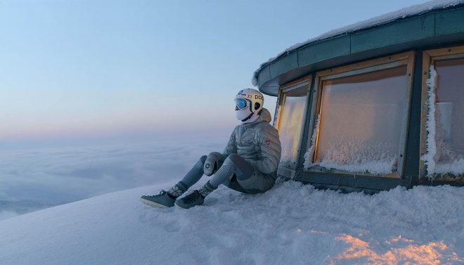 Archisearch - Jan Kriwol Sets a Modernist Weather Station as a Background for Fashion Photography in ΛNOMΛLY Series