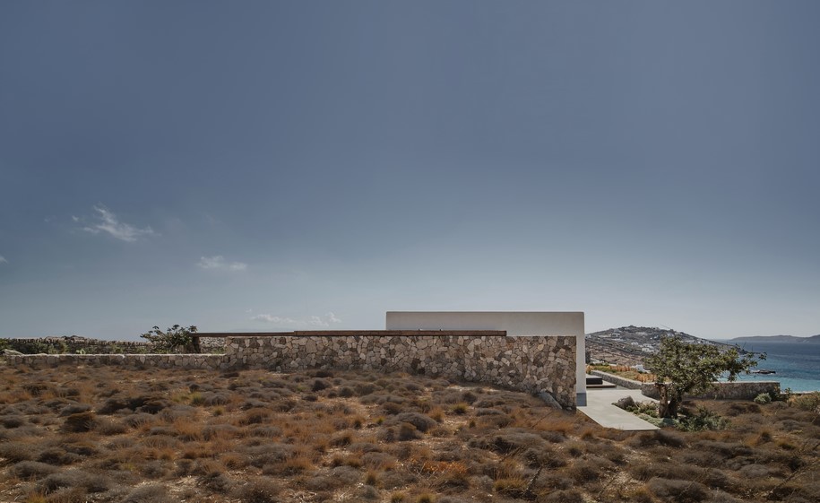 Archisearch K- Studio designed Villa Mandra in Mykonos, Greece upon the idea of slow, laid-back summer living