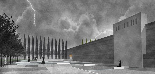 Archisearch - Architects Magdalini Gavriiloglou, Georgia Kotsari & Chrysanthi Skotara win 3rd prize in the Open Architectural Competition for the Cremation Center of Patras