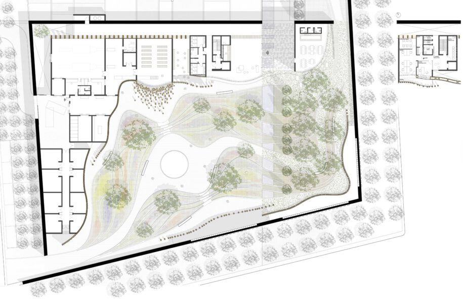 Archisearch Architects Magdalini Gavriiloglou, Georgia Kotsari & Chrysanthi Skotara win 3rd prize in the Open Architectural Competition for the Cremation Center of Patras