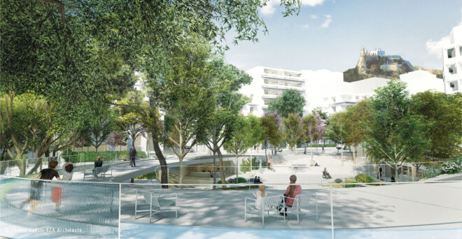 Archisearch - Αποτελέσματα του Ανοιχτού Αρχιτεκτονικού Διαγωνισμού Ιδεών | Νέος σταθμός Μετρό ΚΟΛΩΝΑΚΙ