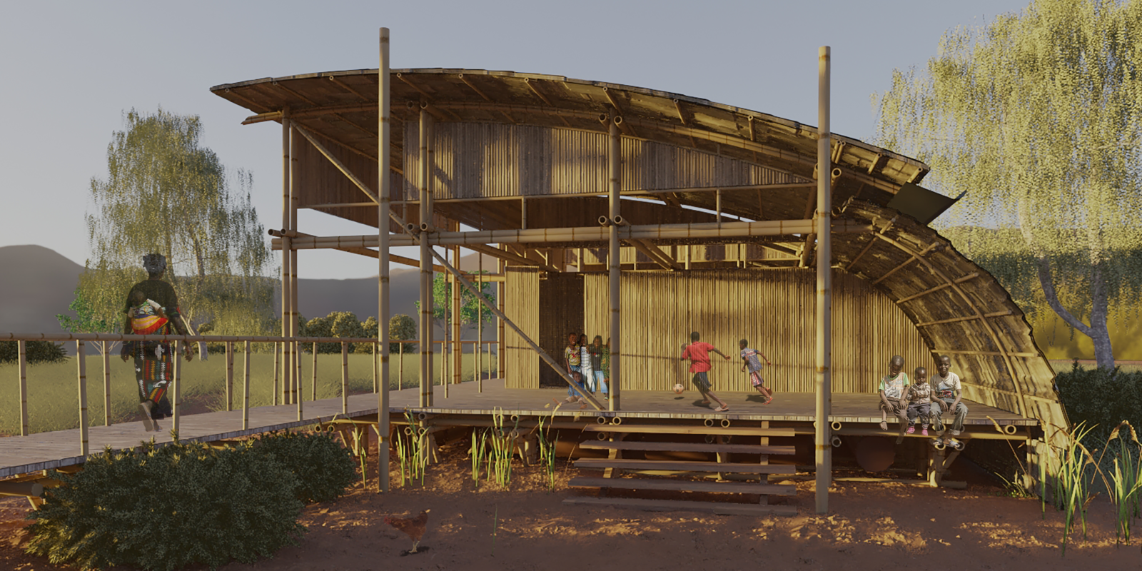 Archisearch Kaira Looro: Emergency Operation Center in Sub-Saharan Africa | Competition entry by Elli Giraud & Nikos Palaiothodoros 