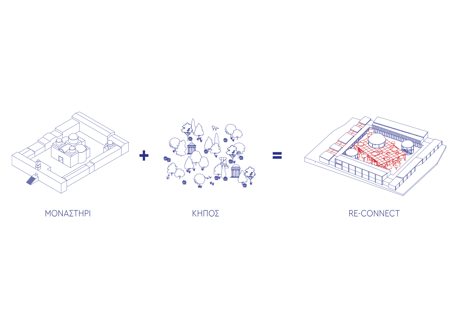 Archisearch Re-CONNECT: From the technological alienation to a new way of communication | Diploma thesis by Phoebe - Charikleia Kamea & Vasiliki Karagianni 