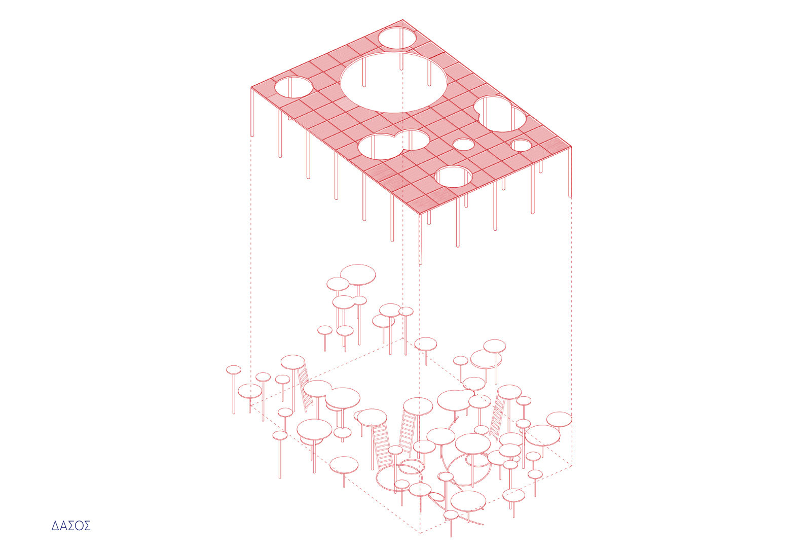 Archisearch Re-CONNECT: From the technological alienation to a new way of communication | Diploma thesis by Phoebe - Charikleia Kamea & Vasiliki Karagianni 