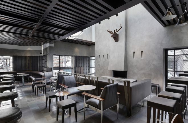 Archisearch - Karalasos - operaday architects designed Spaghetti Kitchen Bar in a Post-Soviet building in Sofia