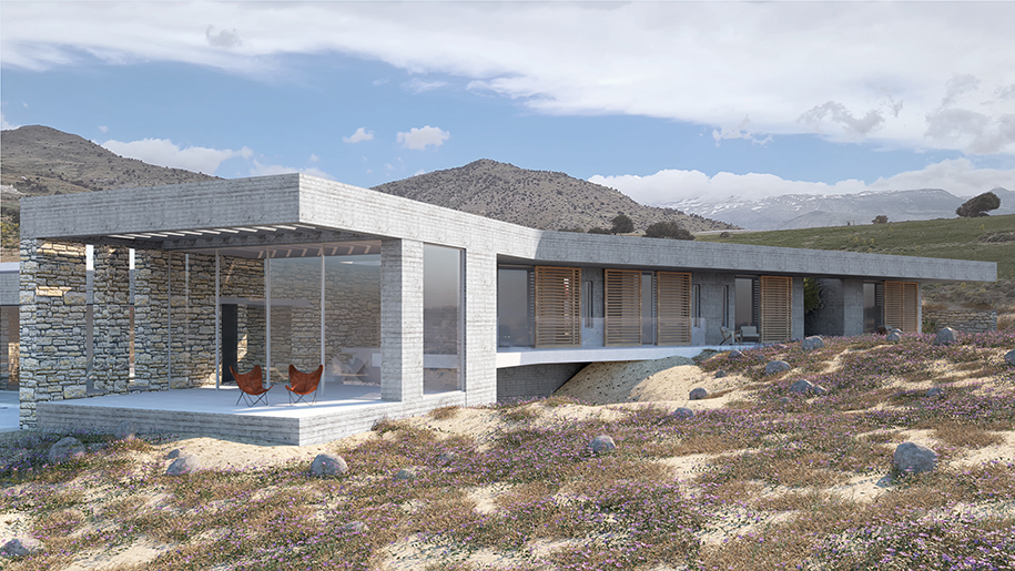 Archisearch Kéras project: a residence in Crete inspired by symbols of Minoan civilization | Tzagkarakis +Associates