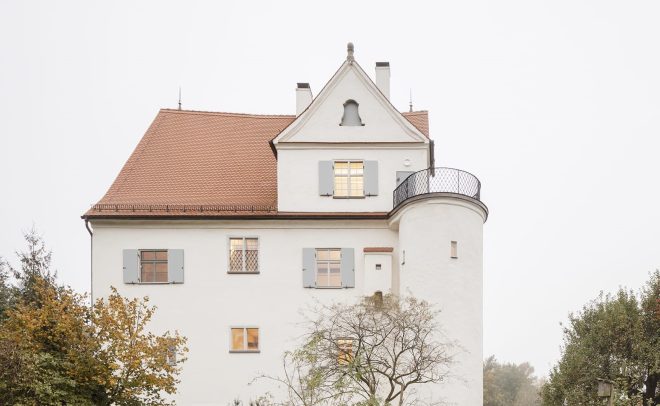 Archisearch - A Whimsical Reuse: Kern Architekten Repurpose the 1492 Vöhlinschloss Medieval Tower in Germany as a Contemporary Residence and Landmark for Local Life.