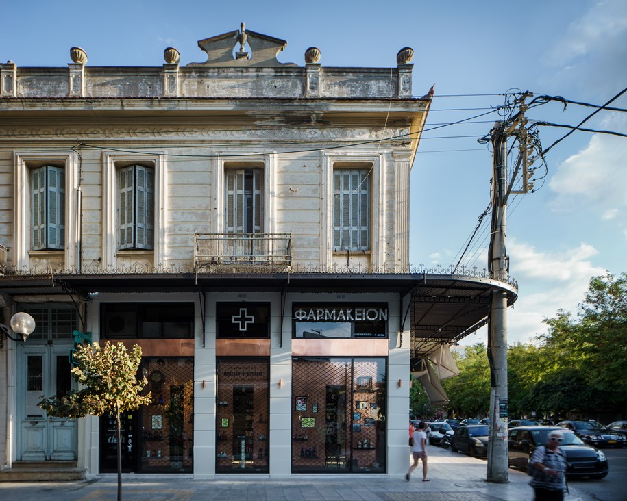 Archisearch Kipseli Architects redefine the boundaries between the present and past in BEQUEST pharmacy in Chania