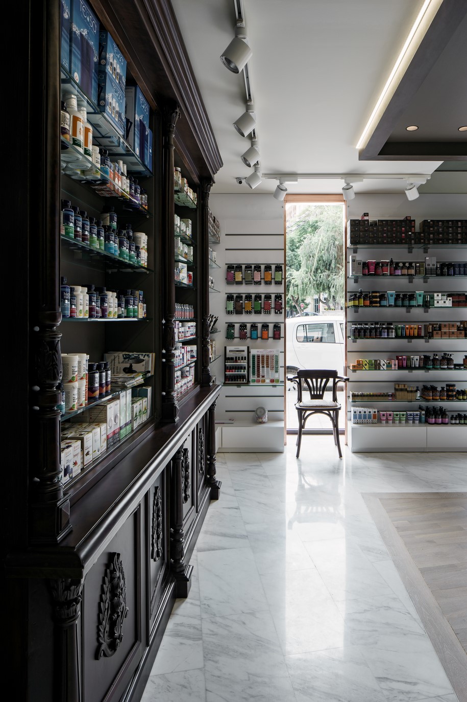 Archisearch Kipseli Architects redefine the boundaries between the present and past in BEQUEST pharmacy in Chania