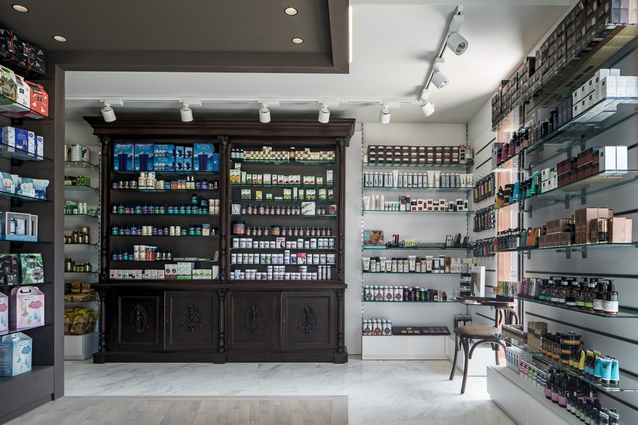 Archisearch Kipseli Architects redefine the boundaries between the present and past in BEQUEST pharmacy in Chania