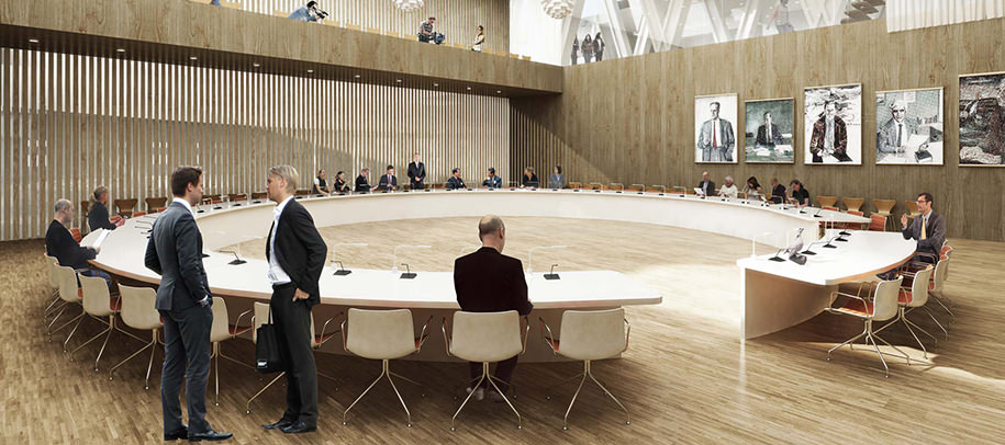 City Hall, Kiruna, Sweden, Henning Larsen Architects, Municipality, Assembly