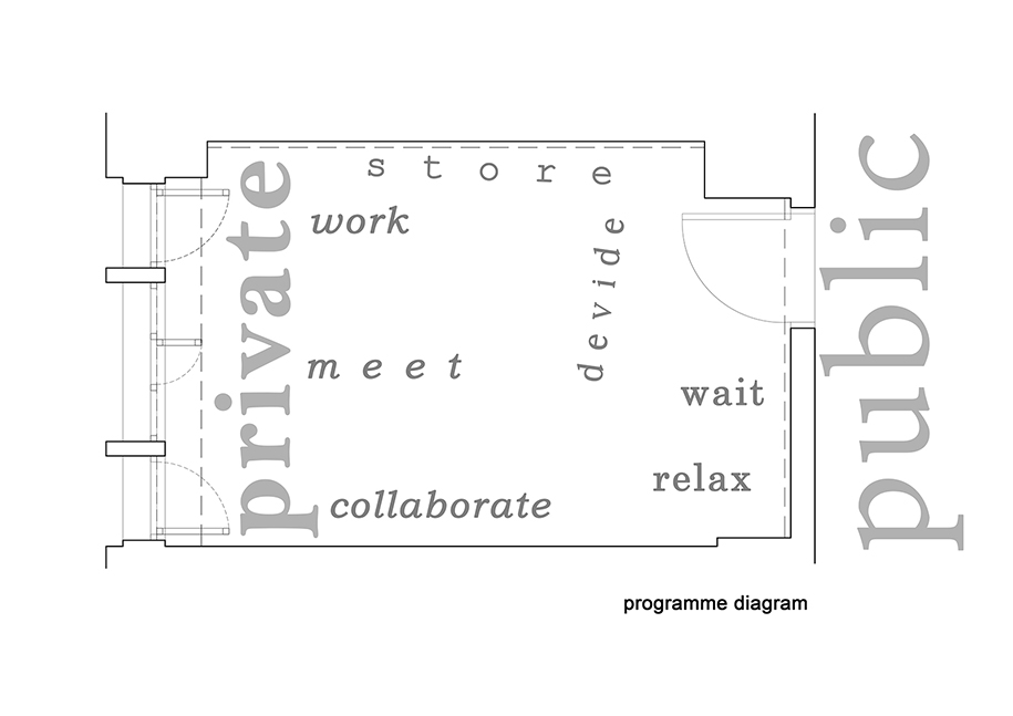 Klafthmonos, square, view, law, office, taf, architects, Lefteris Tsolakis, Vassilis Makris, orange, spyrow staikos, office block, diagram