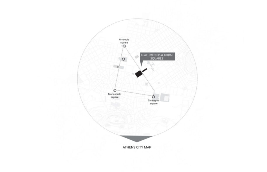 Archisearch In dialogue with a sustainable future: transforming two central squares of Athens | Student work by E. Konstantakou, I. Papathanasiou & I. Voutsina