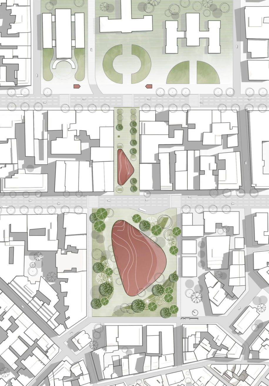 Archisearch In dialogue with a sustainable future: transforming two central squares of Athens | Student work by E. Konstantakou, I. Papathanasiou & I. Voutsina