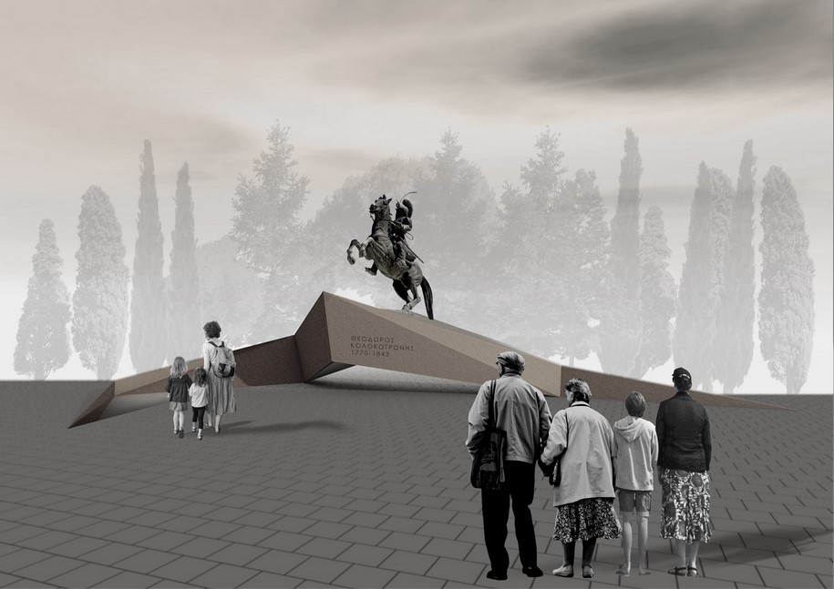 Archisearch A. Konstantopoulou and D. Ntoupas receive 3rd Honourable Mention for the Redesign of the Base of the Statue of T. Kolokotronis in Tripoli, Greece