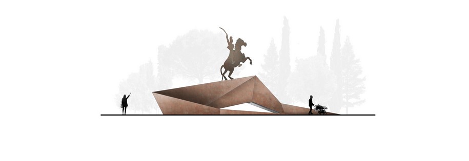 Archisearch A. Konstantopoulou and D. Ntoupas receive 3rd Honourable Mention for the Redesign of the Base of the Statue of T. Kolokotronis in Tripoli, Greece