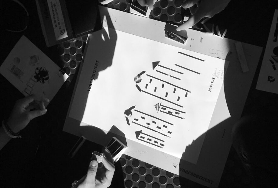 Archisearch Graphic designer & illustrator Kostis Sotirakos designed a system of wooden stamps based on Le Corbusier's Modulor metric system for an educational workshop in Pavillon Le Corbusier, Zurich, Switzerland