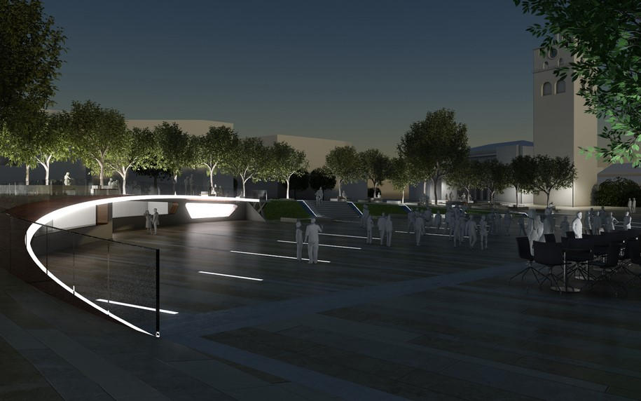 Kozani, Nikis Square, competition, 1st prize, Christos Papas, Eleni Moschovakou, Fani Konstantaki, Architectural Lighting Design, Mara Spentza , urban, διαγωνισμός, πρώτο βραβείο, υλοποίηση, πλατεία, Κοζάνη