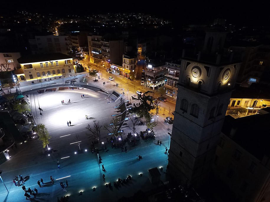 Kozani, Nikis Square, competition, 1st prize, Christos Papas, Eleni Moschovakou, Fani Konstantaki, Architectural Lighting Design, Mara Spentza , urban, διαγωνισμός, πρώτο βραβείο, υλοποίηση, πλατεία, Κοζάνη