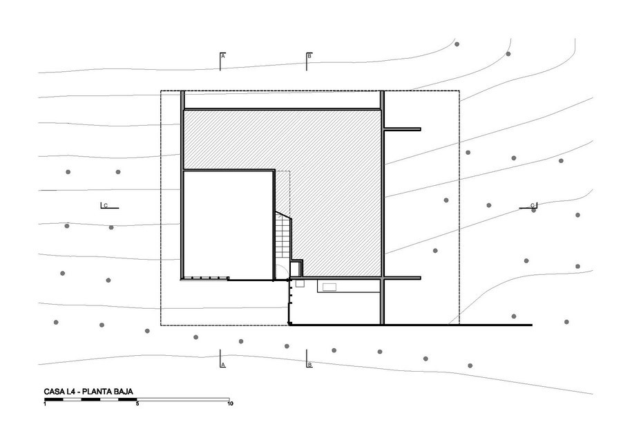 Archisearch CASA L4 is a concrete box into the woods  | Luciano Kruk