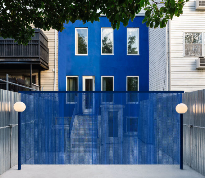 Archisearch - LOT designed The Blue Building private townhouse located in Brooklyn