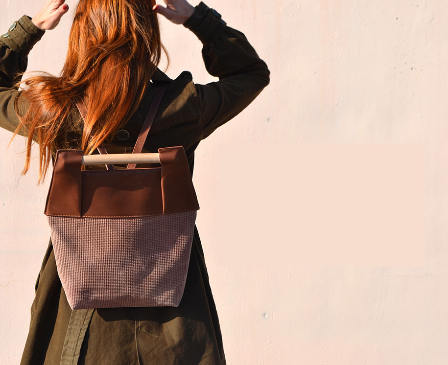 Meraki, bags, backpacks, leather, design, minimal