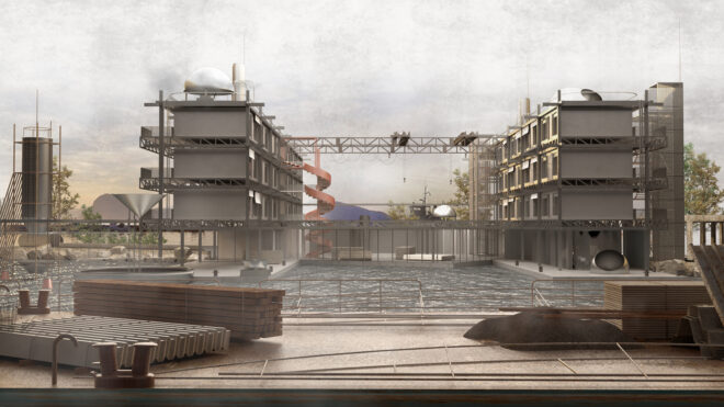 Archisearch - Living Factory | Student work by Stelios Rafael Sakellarioy