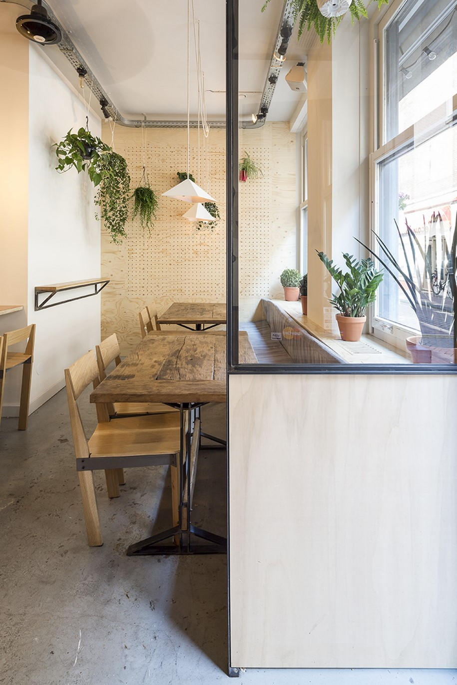 Archisearch Mezzo Atelier Designs, Locanda, an Italian Bistro in Amsterdam Using Self-Built Furniture