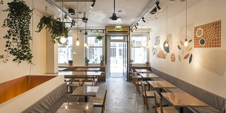 Archisearch Mezzo Atelier Designs, Locanda, an Italian Bistro in Amsterdam Using Self-Built Furniture