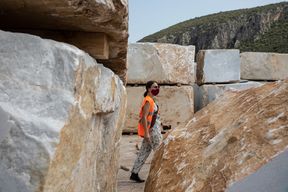 Archisearch Man on the Moon: Architects' weekend at the Didima quarry of Marmyk Iliopoulos