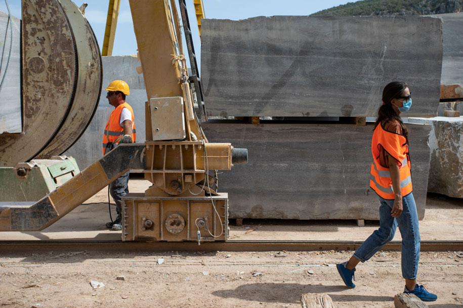 Archisearch Man on the Moon: Architects' weekend at the Didima quarry of Marmyk Iliopoulos